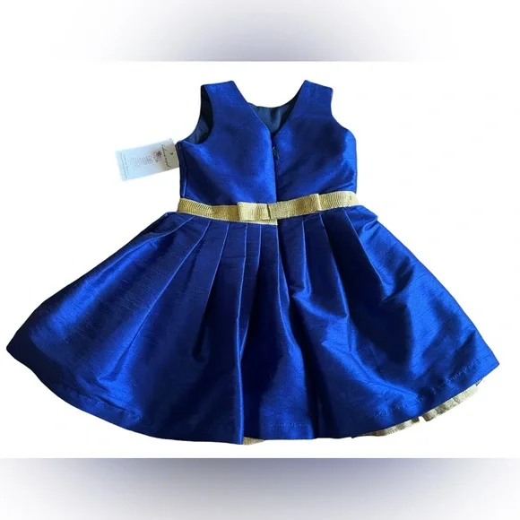 NWT FIVELOAVES TWOFISH x Nordstrom Girls 3 Blue Sleeveless Dress Made in CA, USA - Picture 2 of 11